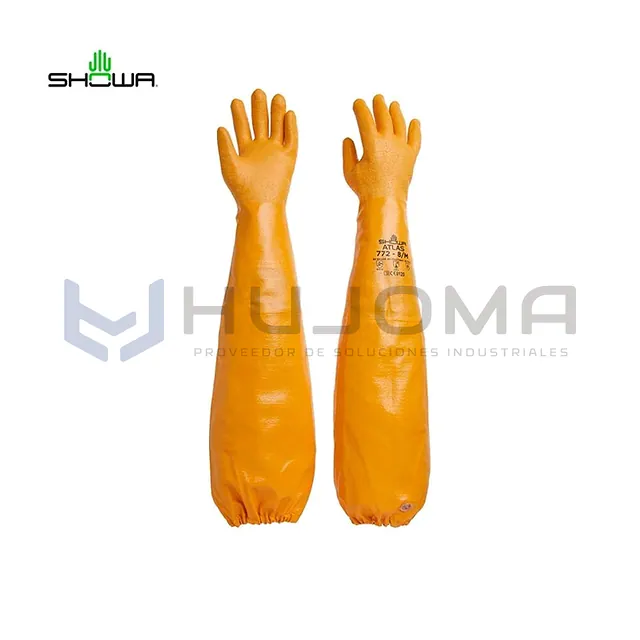 Guante Químico de Nitrilo Showa 772 Atlas de 65 cm