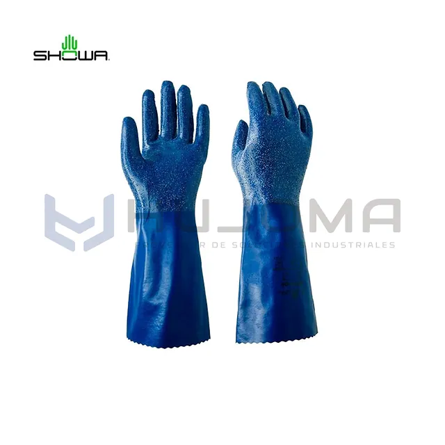 Guante Químico de Nitrilo Showa NSK24 EBT de 35 cm