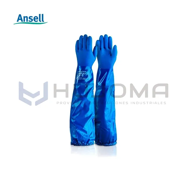 Guante Químico de PVC Manga Larga 62 cm Ansell AlphaTec 23-201
