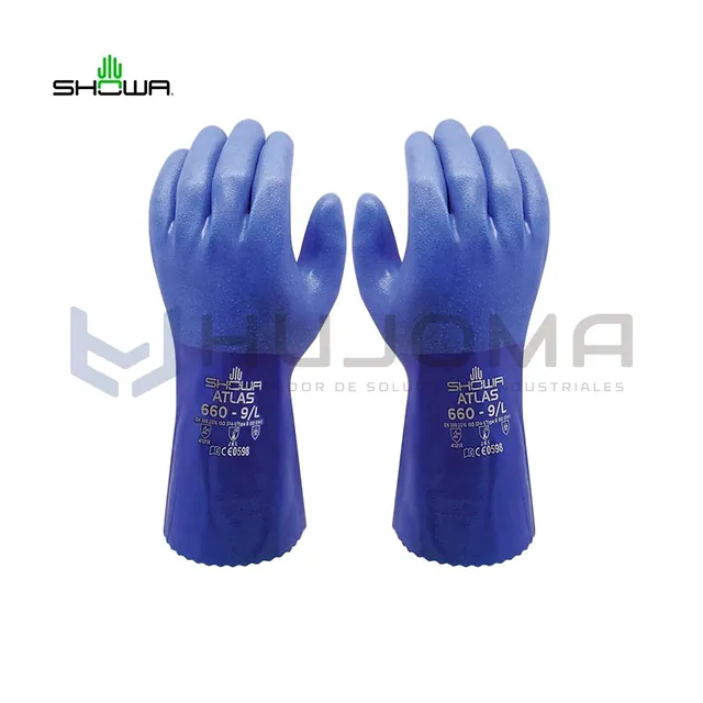 Guante Químico de PVC Showa 660 Atlas