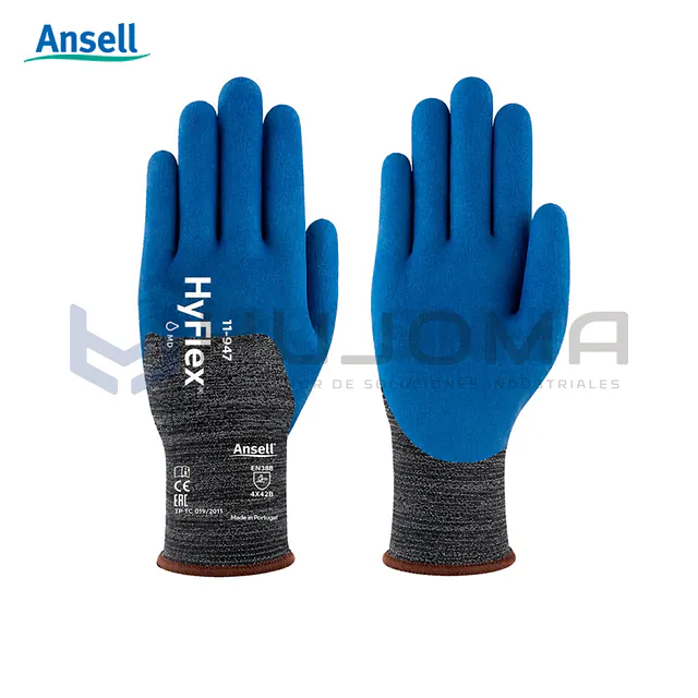 Guantes Anticorte A2 de Nitrilo Ansell HyFlex 11-947