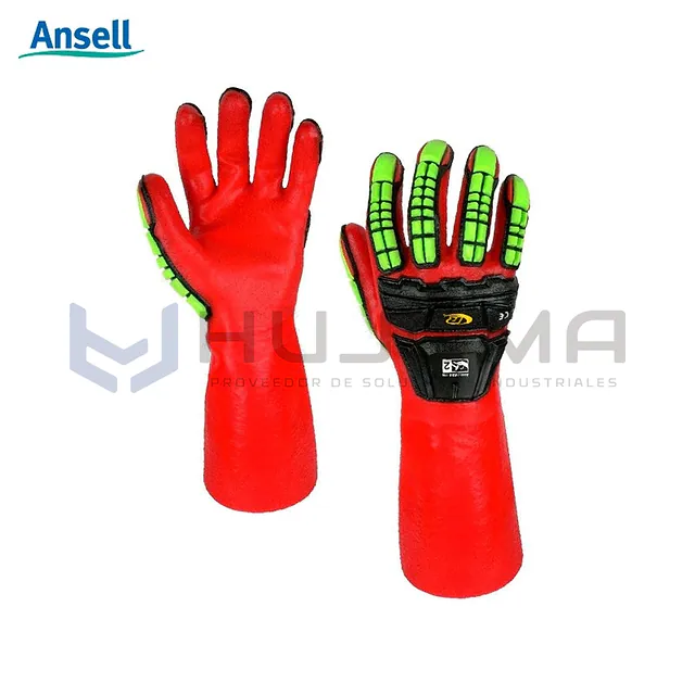 Guantes Antiimpacto de PVC para Químicos Ansell RINGERS R074