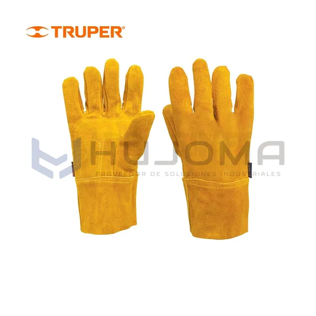 Guantes de carnaza puño corto unitalla Truper 14241