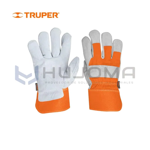 Guantes de carnaza y loneta unitalla Truper 14245