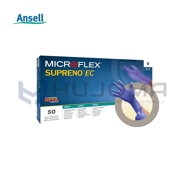 Guantes de Nitrilo Puño Largo Ansell Microflex Supreno EC SEC-375