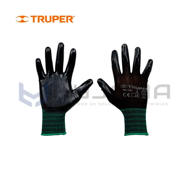 Guantes de nylon palma de nitrilo talla M Truper GU-122 (13294)
