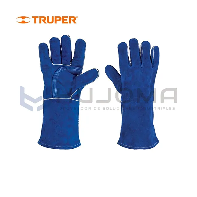 Guantes para Soldador Reforzados Azules Truper 15246