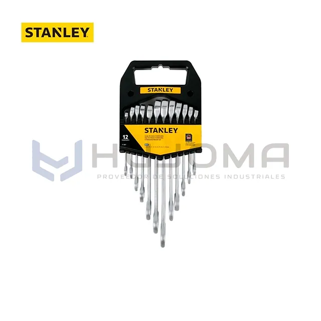 Juego de 12 Llaves Combinadas Métricas Stanley 71-607
