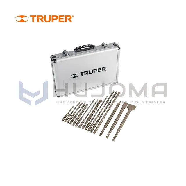 Juego de 15 brocas y cinceles SDS Plus Truper 11897