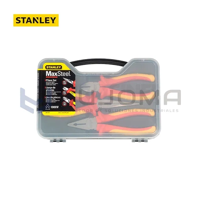 Juego de 3 Alicates Aislados para Electricista 1000V Stanley 84-011