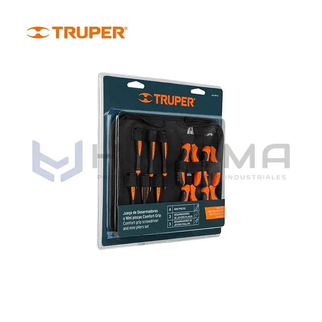 Juego de 6 desarmadores de joyero y 4 minipinzas Truper 18200