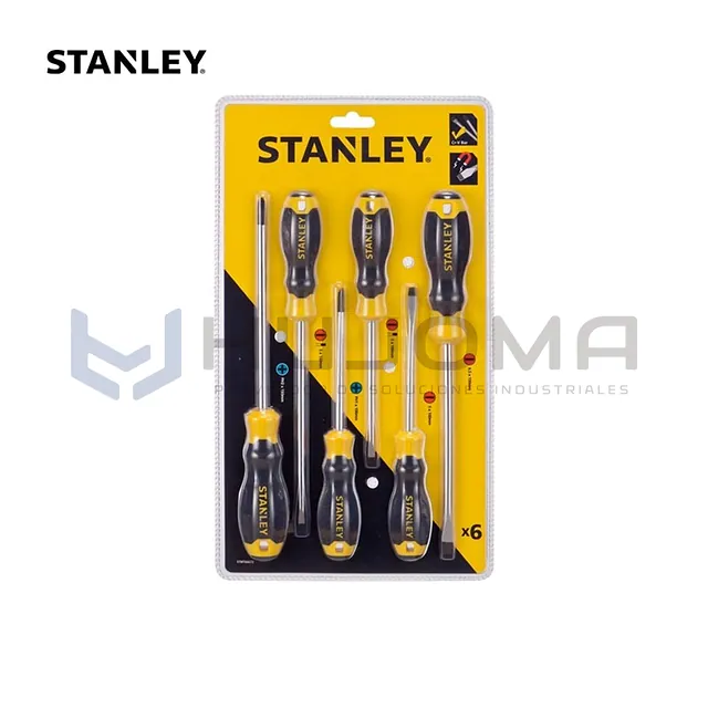 Juego de 6 Destornilladores CushionGrip STMT66672-840 Stanley