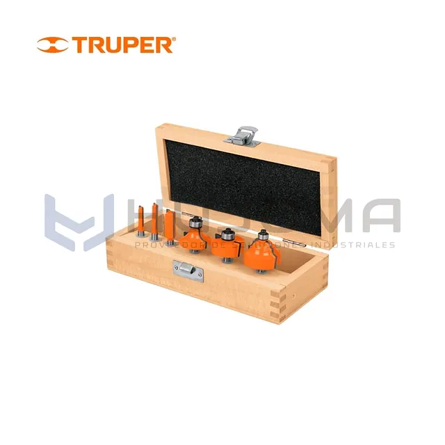 Juego de 6 Fresas para Ruteadora Truper 11359