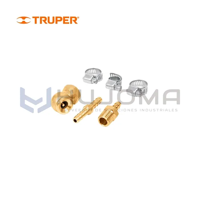 Juego de 6 piezas para reparar mangueras de 3/8" Truper 19021