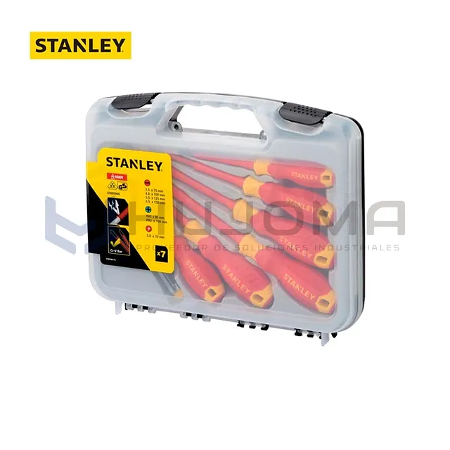Juego de 7 Destornilladores Aislados 1000V MaxSteel STMT60175 Stanley