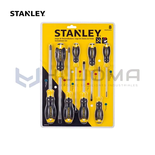 Juego de 8 Destornilladores CushionGrip STMT66675-840 Stanley