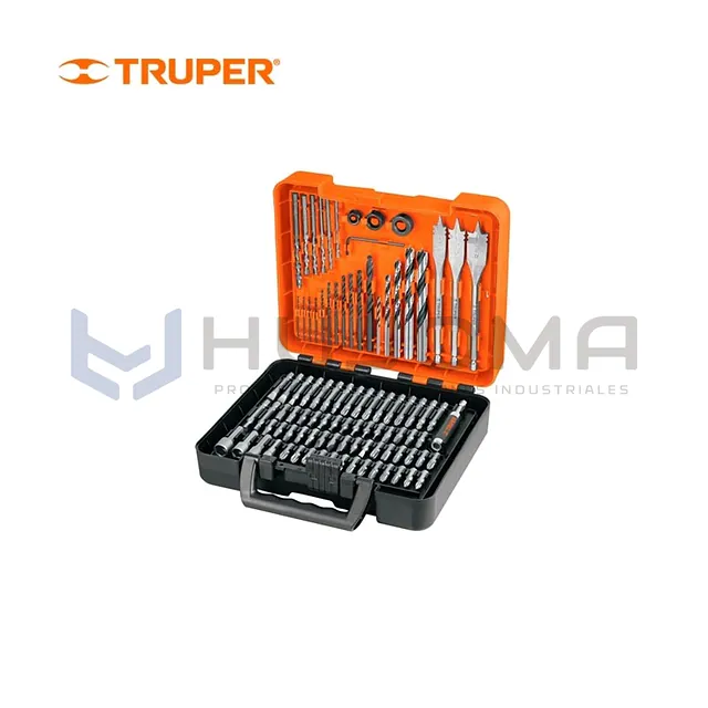Juego de Brocas y Puntas, 100 piezas Truper 100872