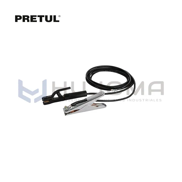 Juego de cables con pinzas para soldar 300 A Pretul 24349