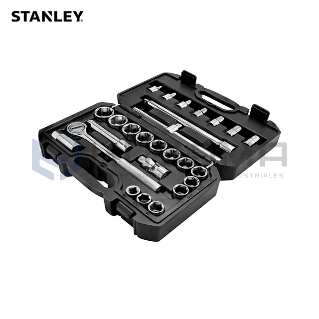 Juego de Dados 1/2" en Pulgadas 26 Piezas Stanley STMT45509-LA