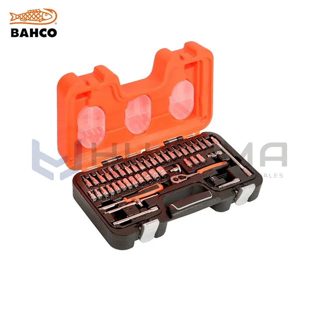 Juego de Dados 1/4" con Carraca y Accesorios 46 Piezas Bahco S460