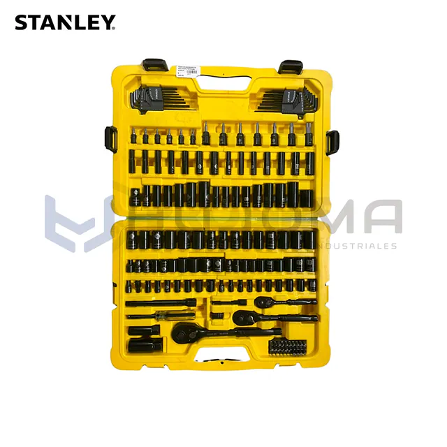 Juego de Dados 164 Piezas Cromo Negro Stanley STMT74085