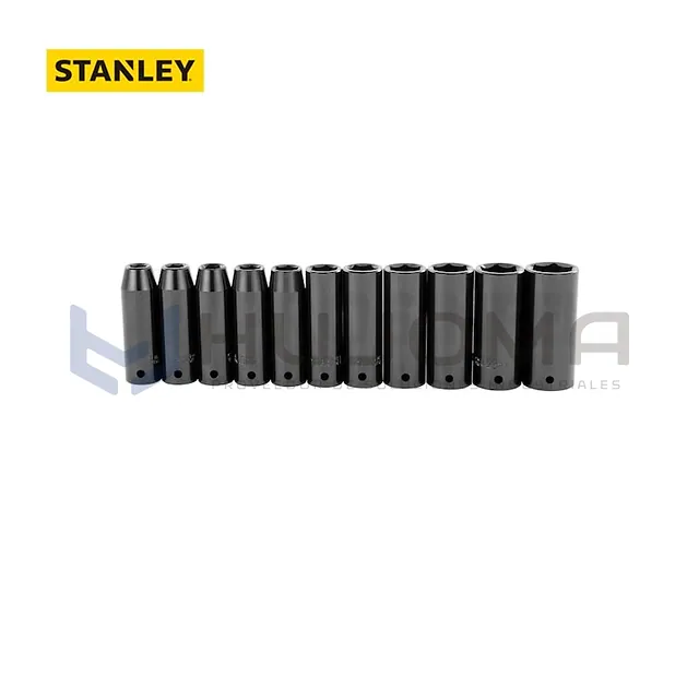 Juego de Dados de Impacto en Métrica 1/2", 11 piezas Stanley 97-126
