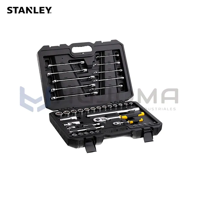 Juego de Dados y Llaves 1/4" y 1/2" 41 Piezas Stanley STMT82832-LA