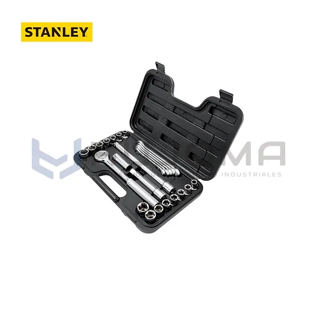 Juego de Dados y Llaves Mando 1/2" 25 Piezas Stanley 86-736