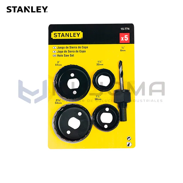 Juego de Sierras Copa de 5 Piezas Stanley 15-774