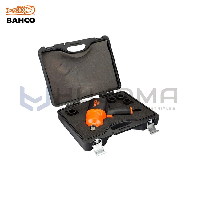 Juego Llave de Impacto Neumática 3/4" con 4 Dados Pulg. Bahco BPC817K2