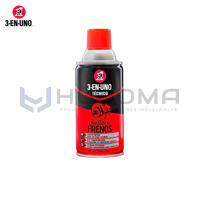 Limpiador de Frenos en Aerosol 3-EN-UNO Técnico