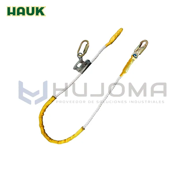 Línea de Conexión 1.80 m con Freno Fijo y Mosquetón 25 kN Hauk XC0PFCFM218