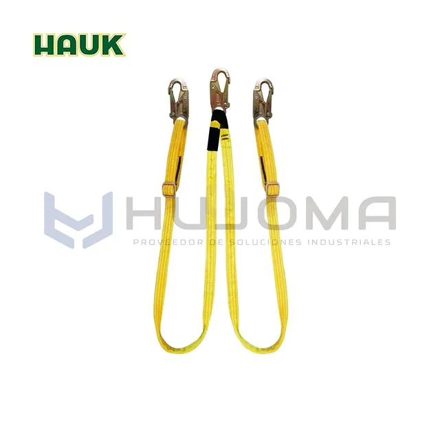 Línea de conexión doble regulable con 3 ganchos 3/4" Hauk XN2PR