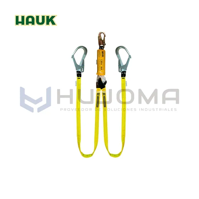 Línea de Vida Doble 1 Gancho 3/4" y 2 de 2 1/4" Hauk DN2G