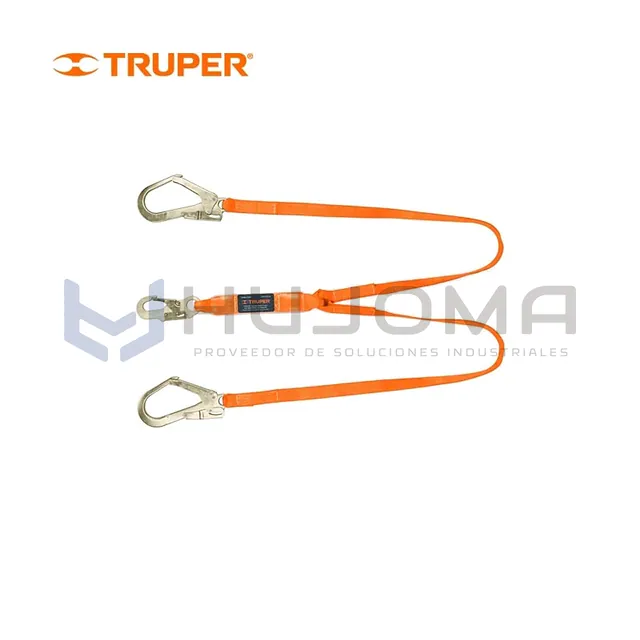 Línea de vida doble brazo con amortiguador Truper CAB-5432-18