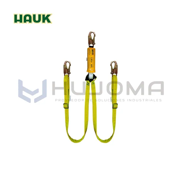 Línea de Vida doble regulable 3 ganchos 3/4" Hauk (DN2PR)
