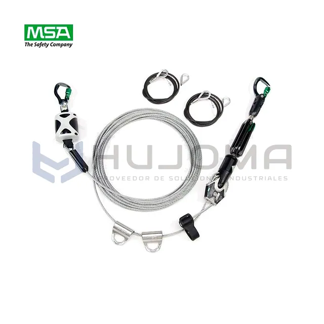 Línea de Vida Horizontal Temporal 18 m con Correas MSA 10219288