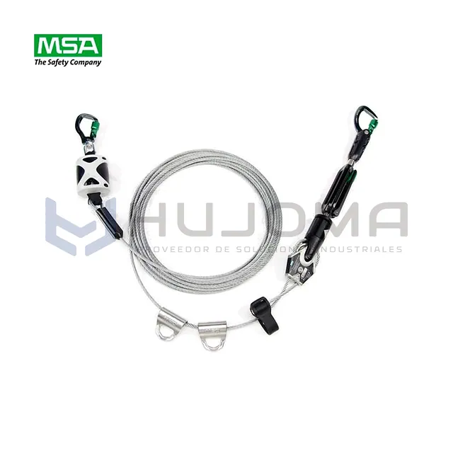 Línea de Vida Horizontal Temporal de Cable 30 m MSA 10219290