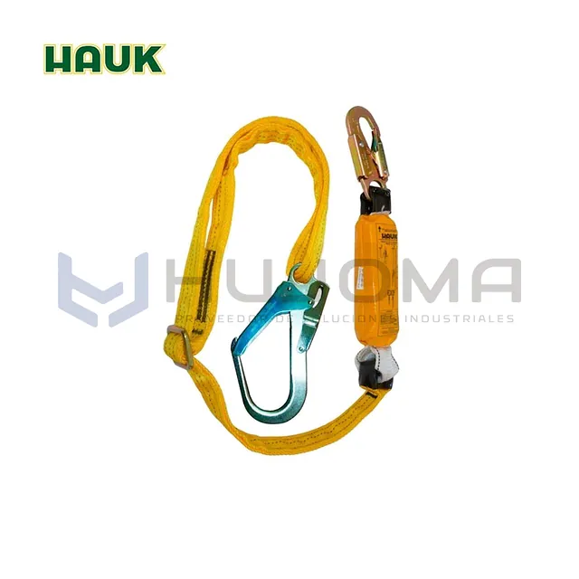 Línea de Vida Regulable 1 gancho de 3/4" y 1 de 2 1/4" Hauk (DN1GR)