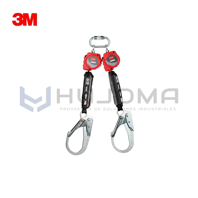 Línea de Vida Retráctil Doble de Cinta 1.8 m 3M Protecta 3100512