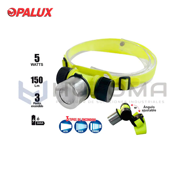 Linterna Frontal Acuática 5W Opalux OP-3304