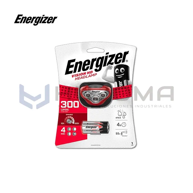 Linterna Frontal Energizer Vision HD 300 Lumens