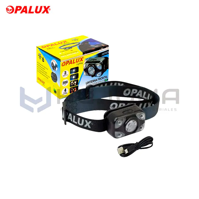 Linterna Frontal Recargable 3W Opalux OP-3672