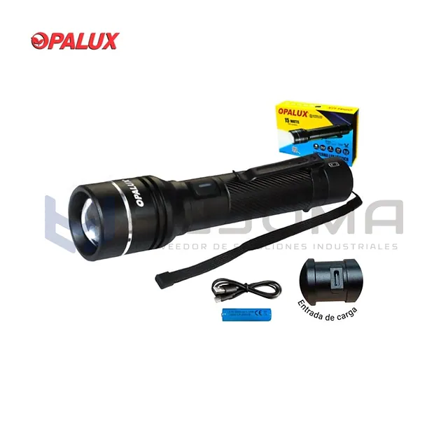 Linterna Led Táctica Recargable 15W Opalux OP-8112