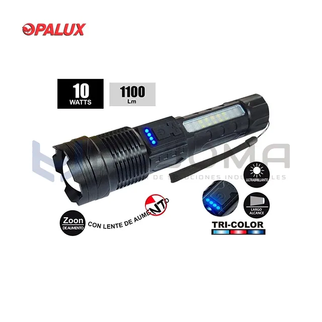 Linterna Multifunción Recargable 10W Opalux OP-6645