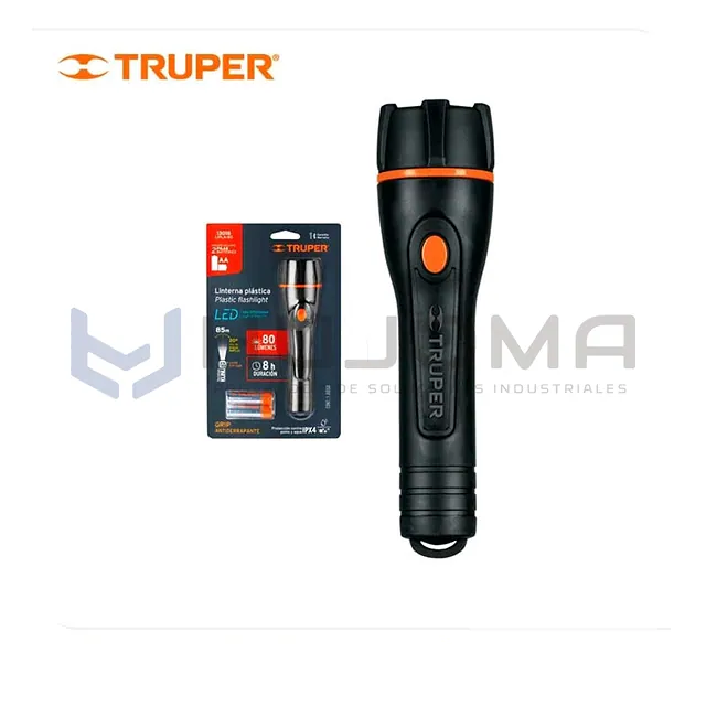 Linterna plástica LED 80 lm Truper 13018