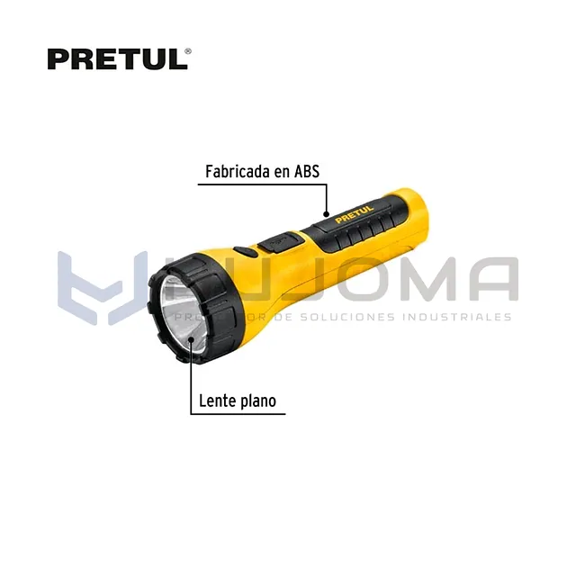 Linterna Plástica Recargable LED 120 lm Pretul 26101