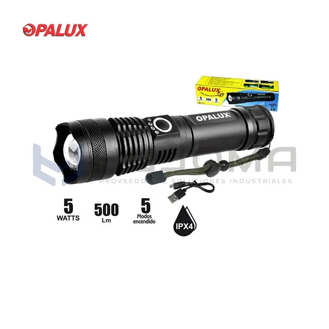 Linterna Recargable 5W Opalux OP-1733