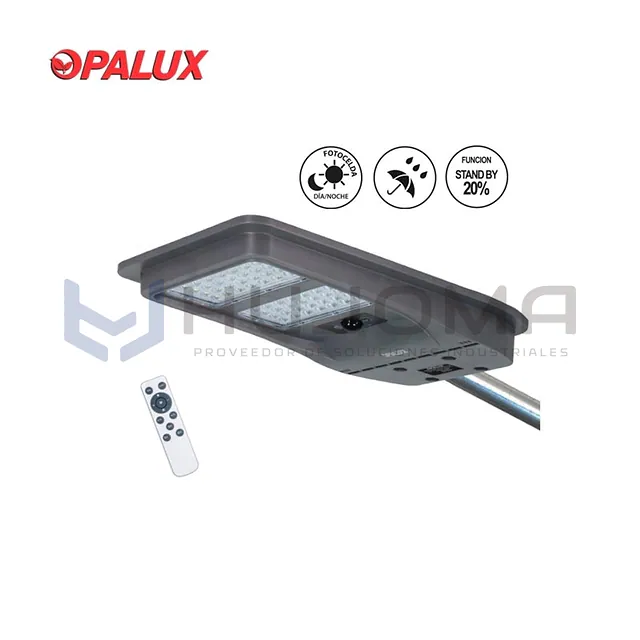 Luminaria Pastoral LED Solar 100W Opalux OP-TR100W