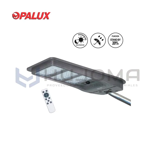 Luminaria Pastoral LED Solar 150W Opalux OP-TR150W